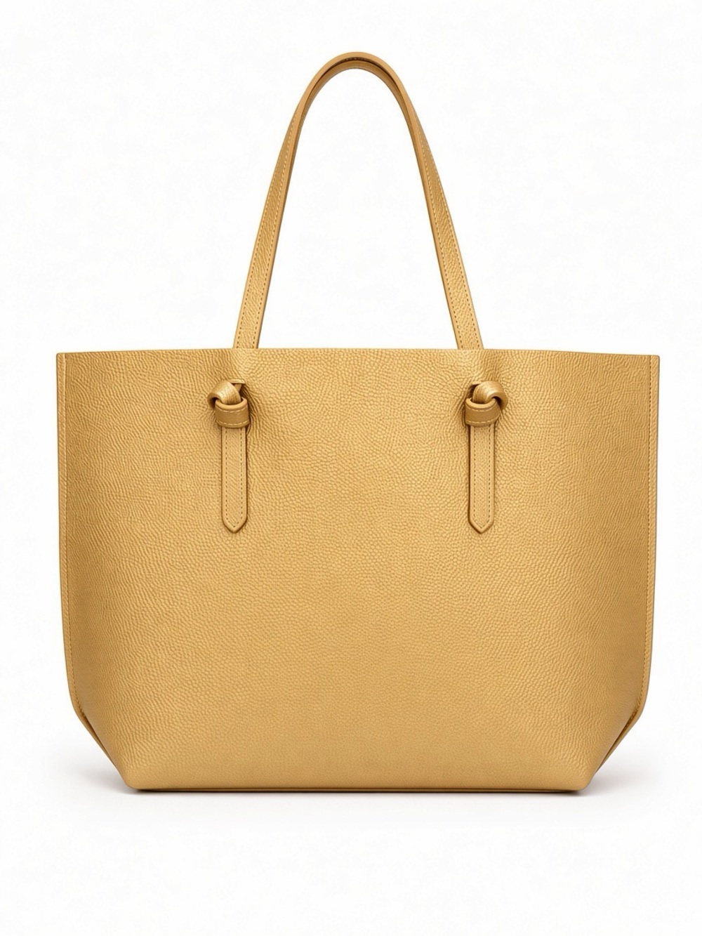 Macy's Beige Pebbled Tote Bag